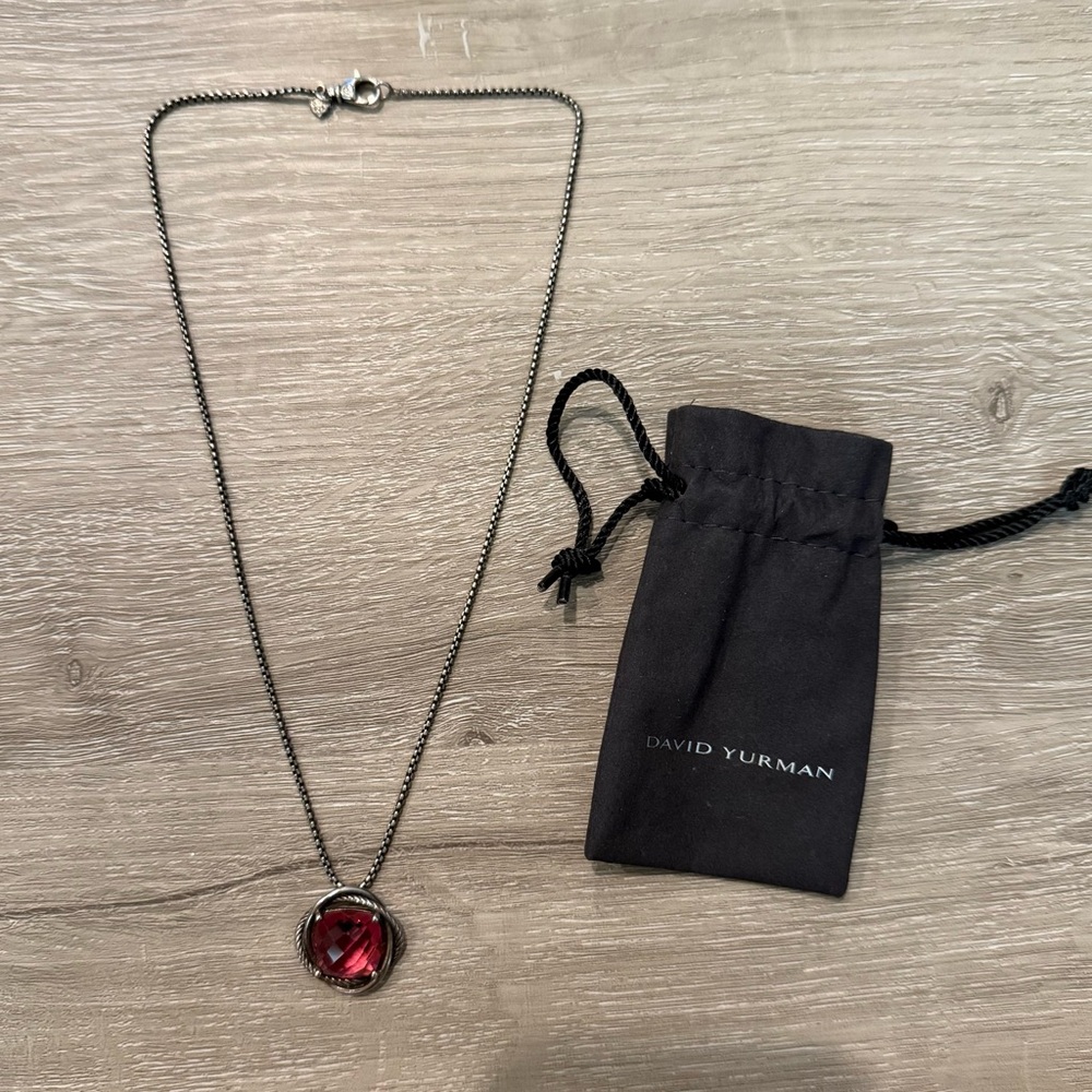 David Yurman Box Chain .925 Pendent Necklace